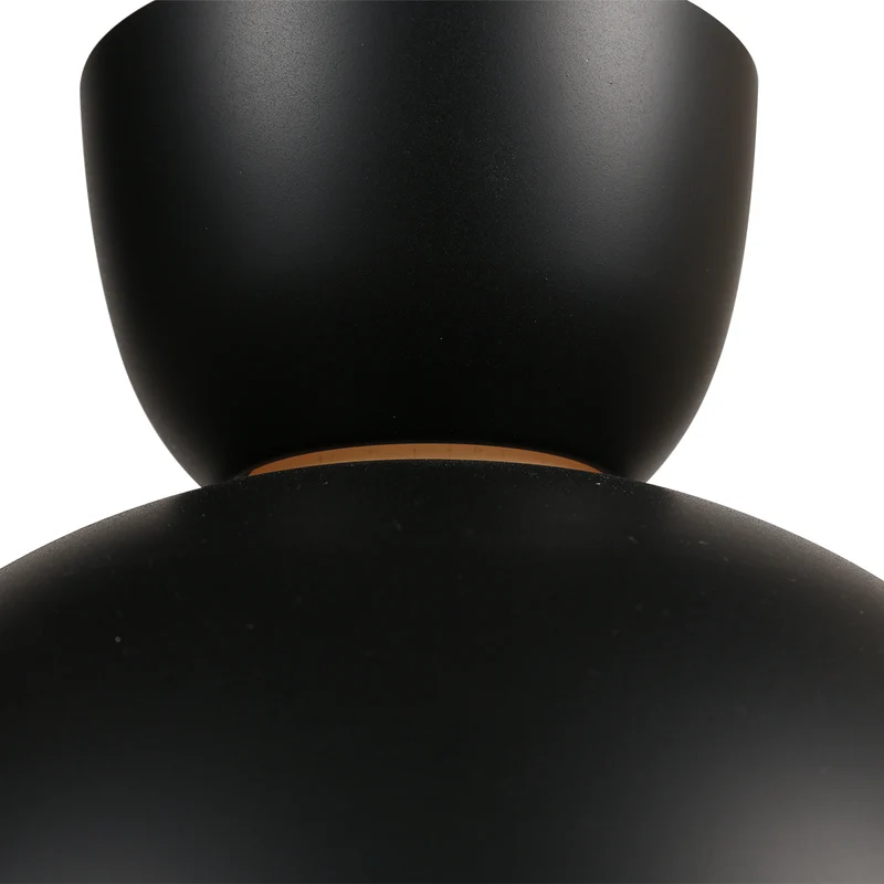 B-Ware Hängeleuchte Pendelleuchte Skandina Lampe E27 LED schwarz Metall Ø 35,5 cm