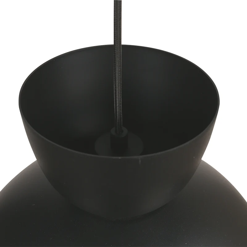 B-Ware Hängeleuchte Pendelleuchte Skandina Lampe E27 LED schwarz Metall Ø 35,5 cm