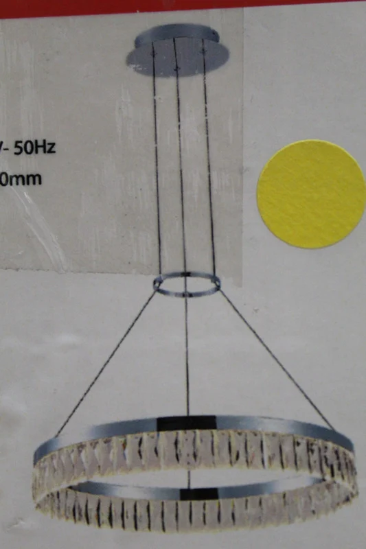 B-Ware LED-Pendellampe Carmi Kristall Deckenleuchte ⌀ 600mm Hängeleuchte Lampe dimmbar