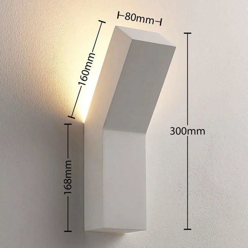 B-Ware Lindby Moderner LED-Gips-Wandfluter Tida weiß Wandleuchte Wandleuchte Strahler G