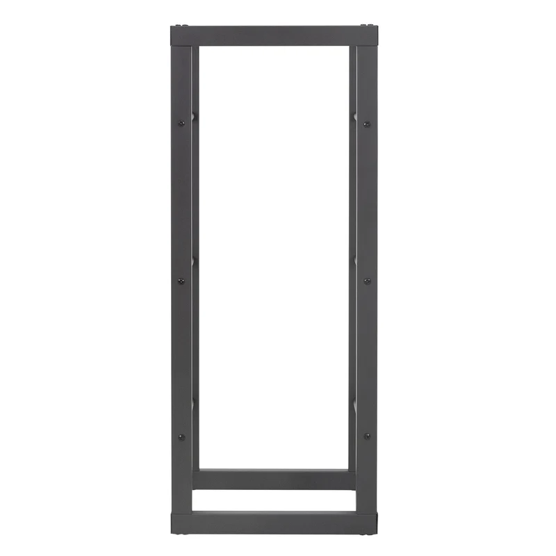 Kaminholzregal 40x100x25 cm Grau aus Metall ML-Design