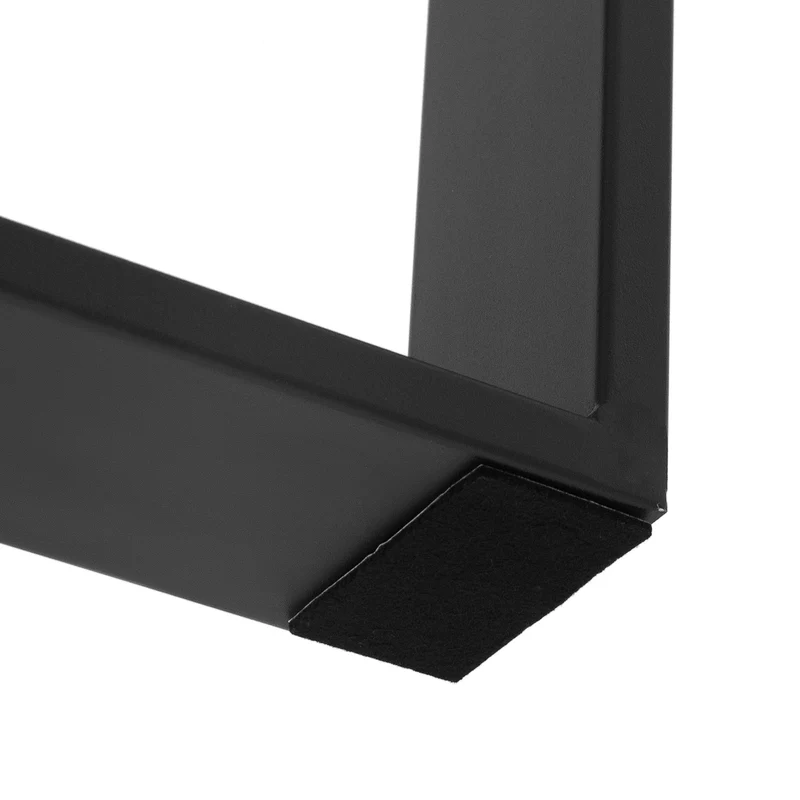 Tischbeine Tischgestell 2er Set V-Design 40 x 43,5 cm Anthrazit aus Stahl ML-Design