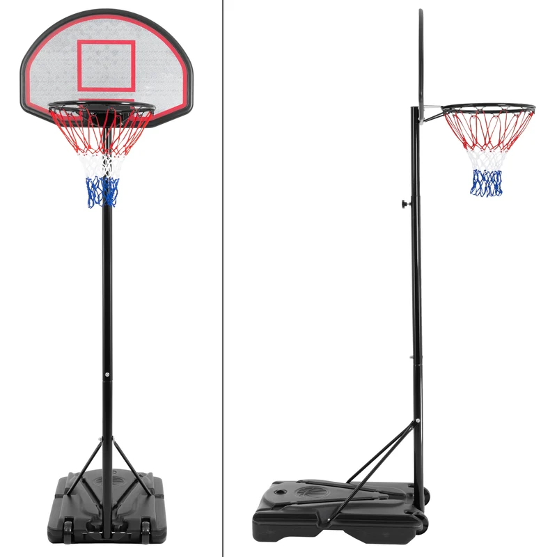 Basketballständer, 262 cm, aus Stahl und HDPE Kunststoff