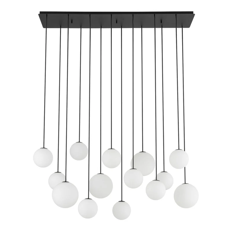 B-Ware NowodvorskiLighting Hängelampe Pendelleuchte SNOWBALL Opalglas 100x34 cm