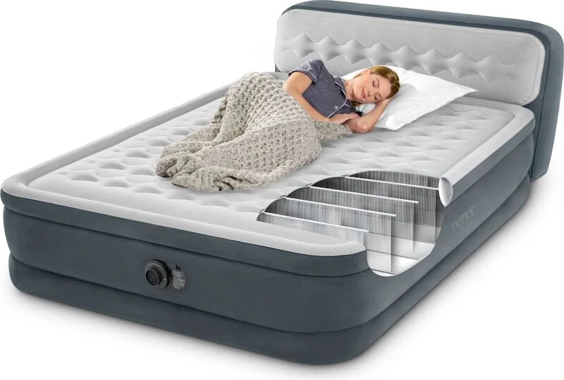 D-Ware Intex Luftbett DuraBeam Queen UltraPlushHeadboard mit 220 V Pumpe DEFEKTWARE