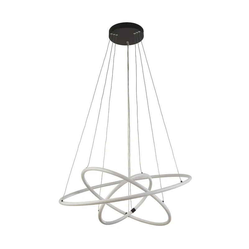 B-Ware searchlight Hängeleuchte Pendelleuchte LED Acryl dimmbar weiß Revolve 3 flammig