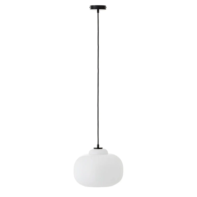 B-Ware Brilliant Pendelleuchte Hängelampe Glas Blop Lampe weiß Wohnzimmer Esszimmer
