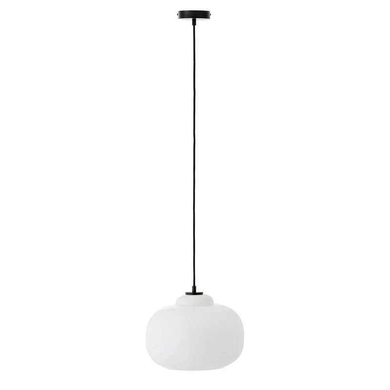 B-Ware Brilliant Pendelleuchte Hängelampe Glas Blop Lampe weiß Wohnzimmer Esszimmer