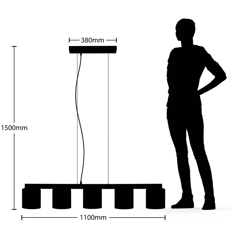B-Ware Lindby Thaline Hängeleuchte Deckenlampe Pendelleuchte Wohnzimmerlampe Lampe E14