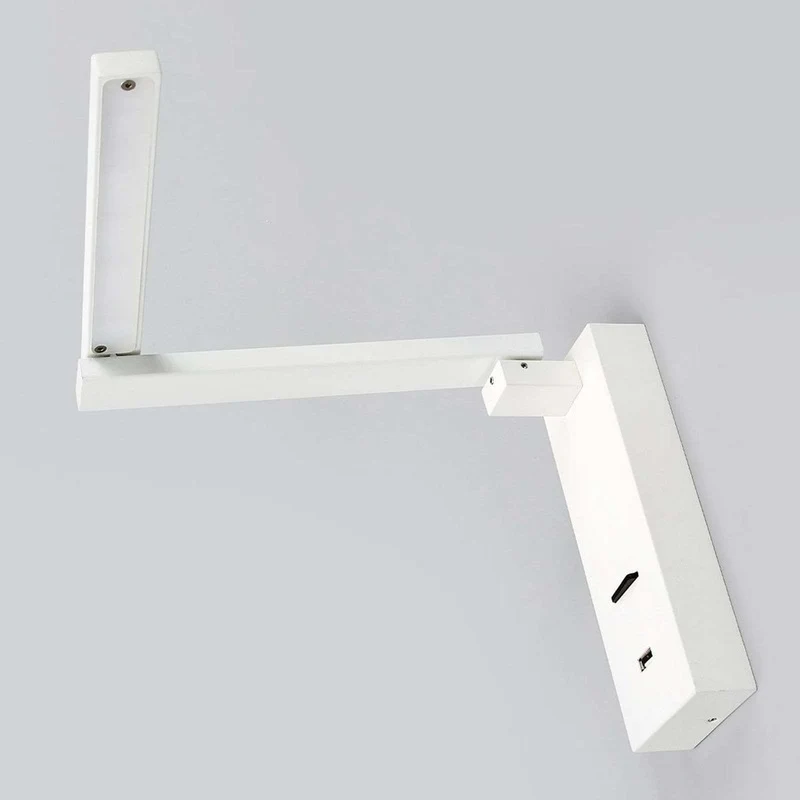 B-Ware Lampenwelt LED-Wandleuchte Salloa mit Schalter weiß Wandleuchte Leselampe Leucht