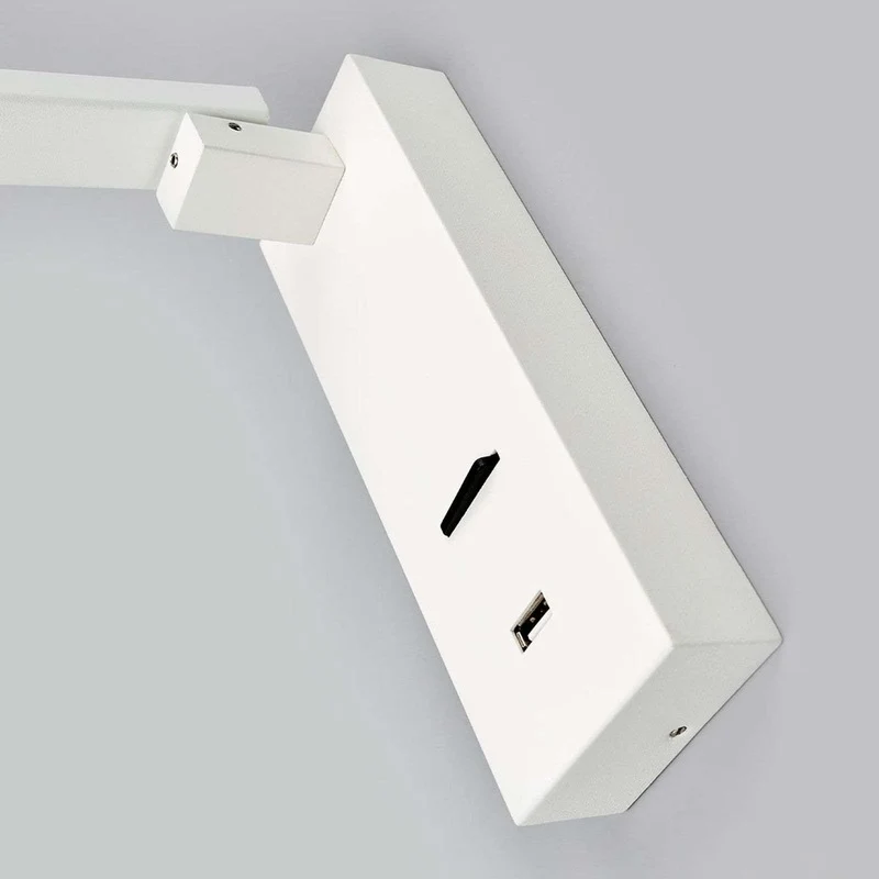 B-Ware Lampenwelt LED-Wandleuchte Salloa mit Schalter weiß Wandleuchte Leselampe Leucht