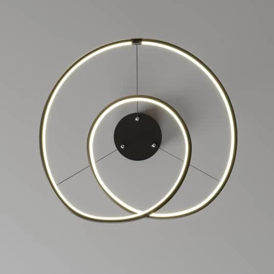 B-Ware Lindby Lucy LED-Hängeleuchte Hängeleuchte Deckenlampe Deckenlampe schwarz 45 cm