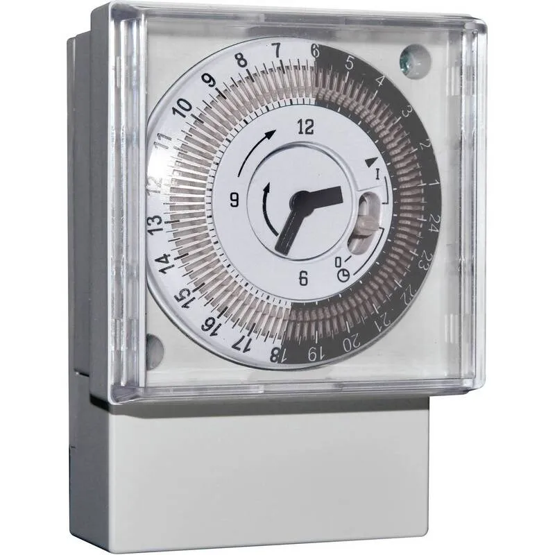 B-Ware Wallair 1IO0017 3500 W IP30 Zeitschaltuhr analog Zeit-Schaltuhr Uhr Tischuhr