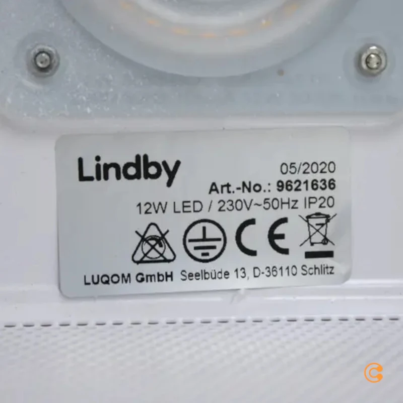 B-Ware Lindby Deckenleuchte Wandleuchte LED Holz dimmbar Beleuchtung Naturholz Weiss
