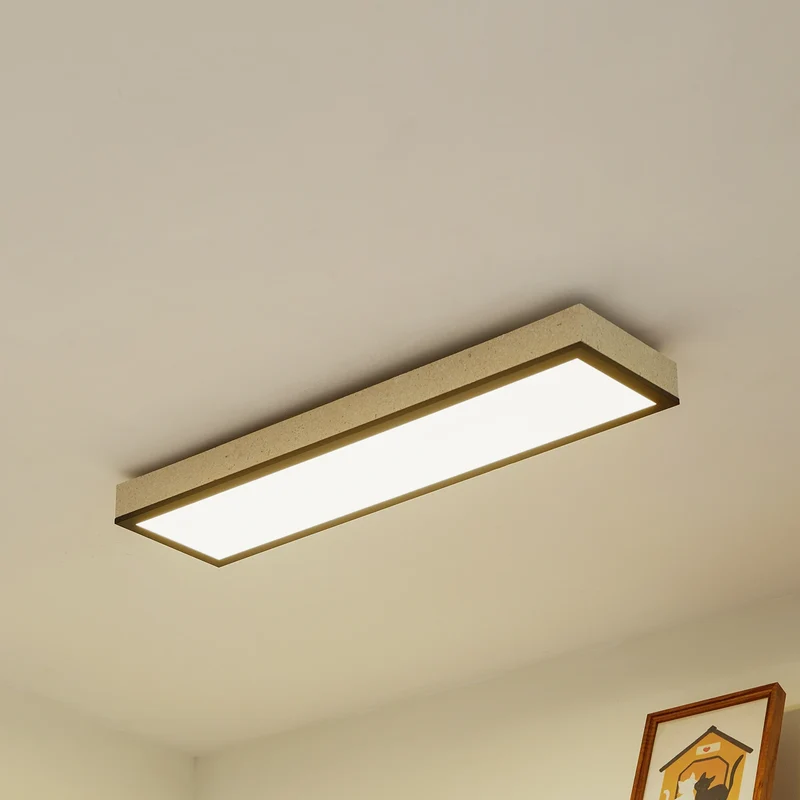 B-Ware Lindby LED Panel Deckenleuchte Leuchte Laviona CCT dimmbar schwarz grau 80 cm