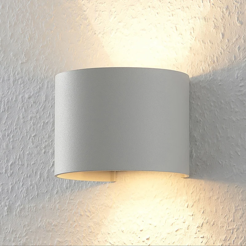 2x B-Ware Arcchio Weiße Wandleuchte Zuzana rund Wandleuchte Wandlicht 2 STÜCK