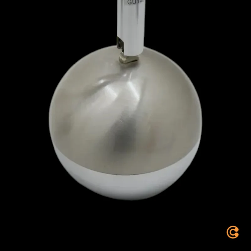 B-Ware Arvin Deckenstrahler Spot LED Strahler Leuchte zweiflammig Nickel Silber