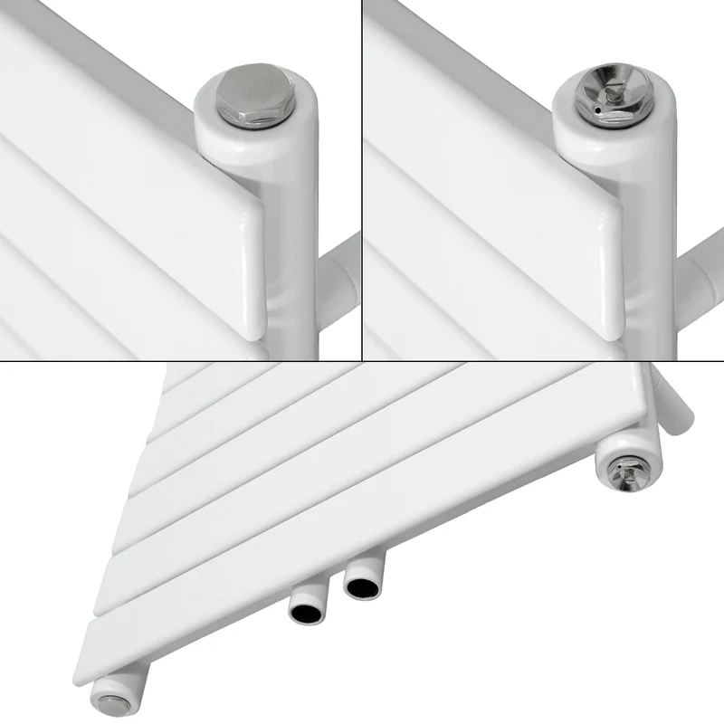 Badheizkörper Steam Design 600x1186 mm Weiß mit Mittelanschluss