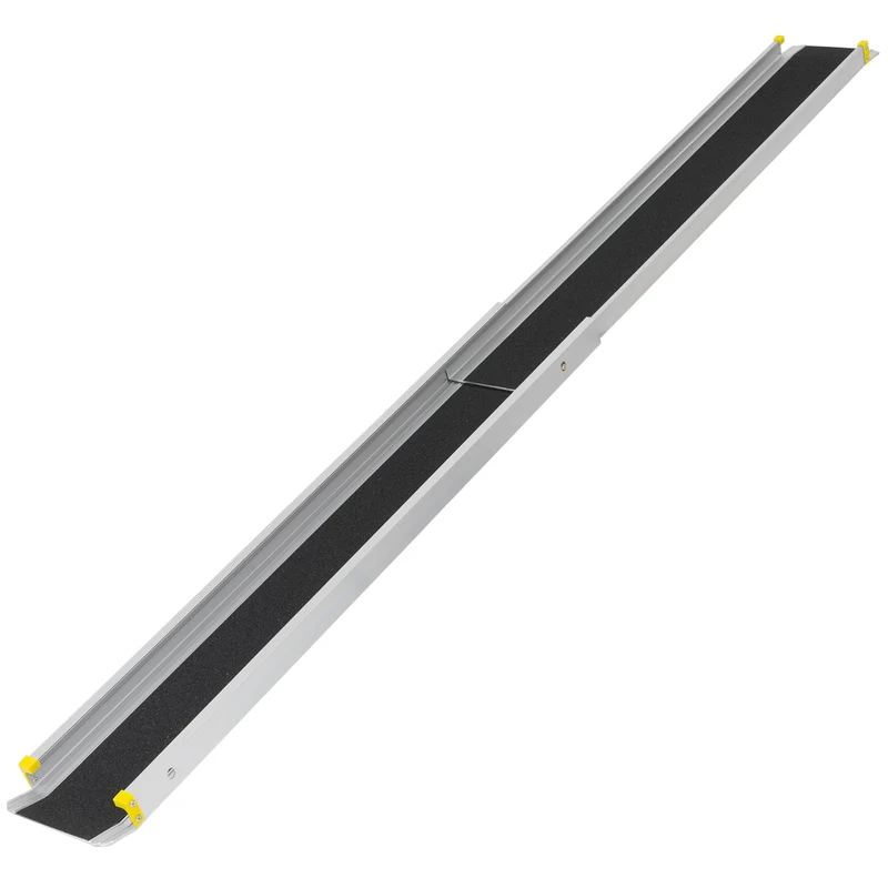Auffahrrampe 2er Set mit Antirutsch-Belag 122-215 cm aus Aluminium bis 270 kg