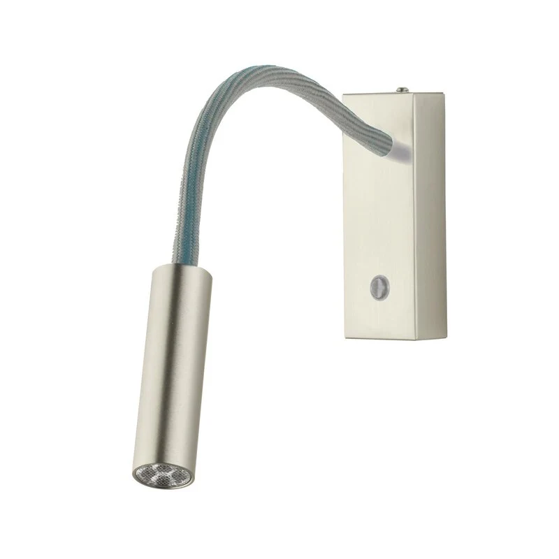 B-Ware Busch Wandlampe Wandleuchte Flexarm Rocco LED nickel matt Aluminium608