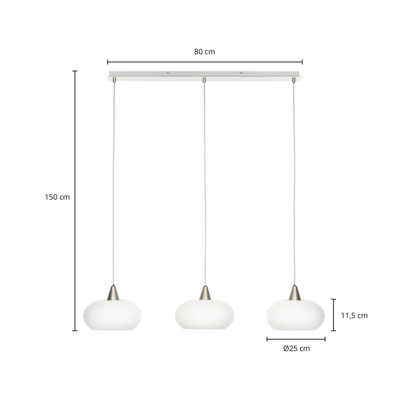 B-Ware Lucande Sharvil Hängeleuchte Deckenlampe Pendelleuchte nickel LED SIEHE TEXT