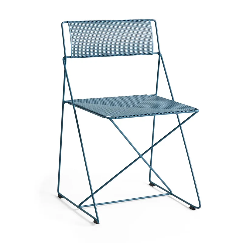 B-Ware HAY Stuhl Sessel Outdoor X-Line Blau stapelbar Gartenstuhl SIEHE TEXT/FOTO