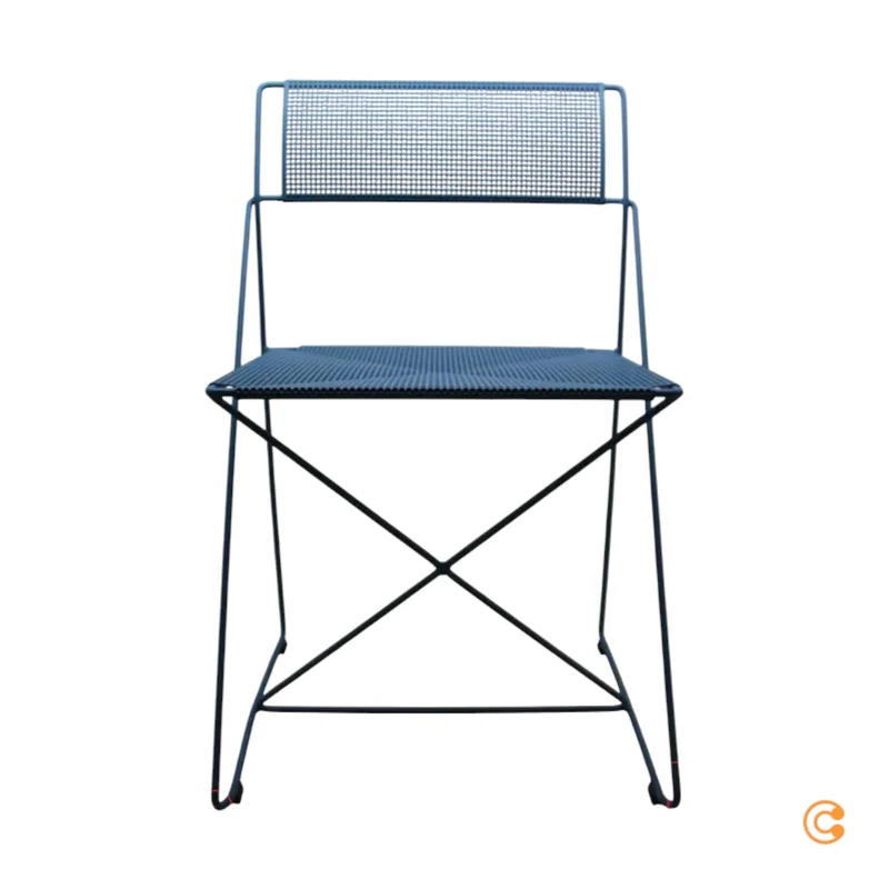 B-Ware HAY Stuhl Sessel Outdoor X-Line Blau stapelbar Gartenstuhl SIEHE TEXT/FOTO