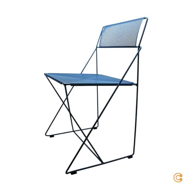 B-Ware HAY Stuhl Sessel Outdoor X-Line Blau stapelbar Gartenstuhl SIEHE TEXT/FOTO