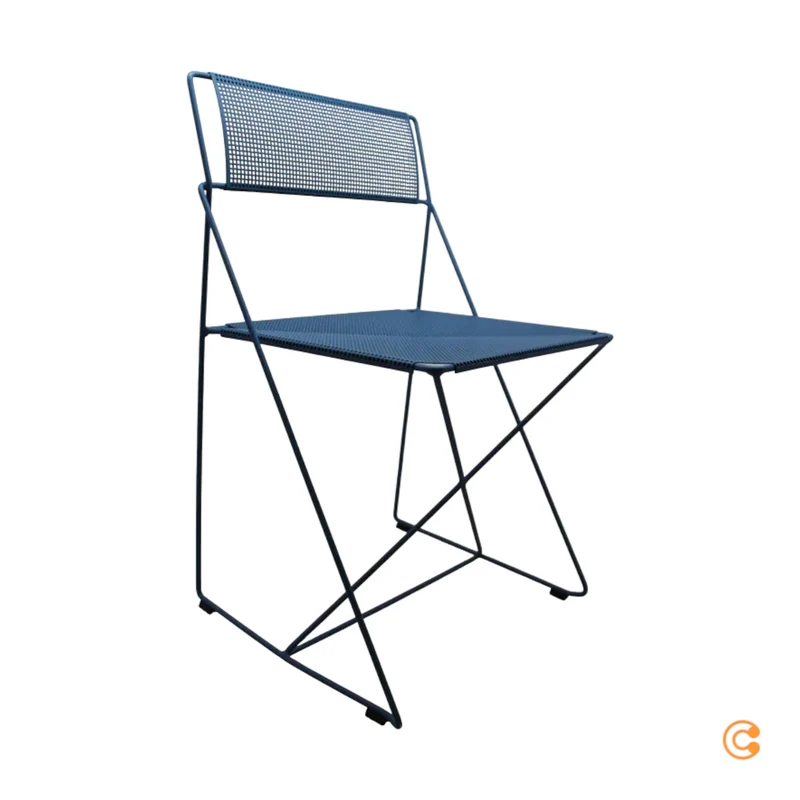 B-Ware HAY Stuhl Sessel Outdoor X-Line Blau stapelbar Gartenstuhl SIEHE TEXT/FOTO