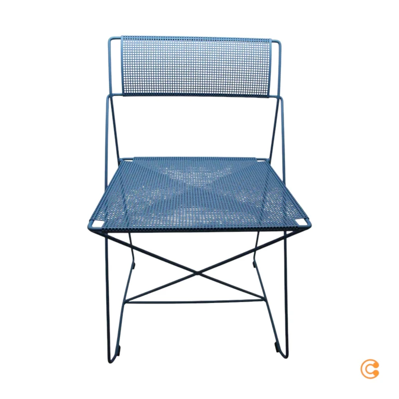 B-Ware HAY Stuhl Sessel Outdoor X-Line Blau stapelbar Gartenstuhl SIEHE TEXT/FOTO