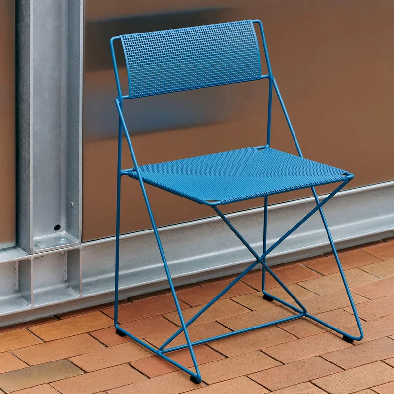 B-Ware HAY Stuhl Sessel Outdoor X-Line Blau stapelbar Gartenstuhl SIEHE TEXT/FOTO