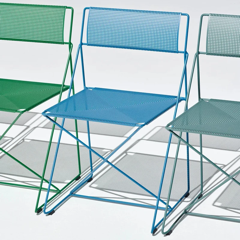 B-Ware HAY Stuhl Sessel Outdoor X-Line Blau stapelbar Gartenstuhl SIEHE TEXT/FOTO