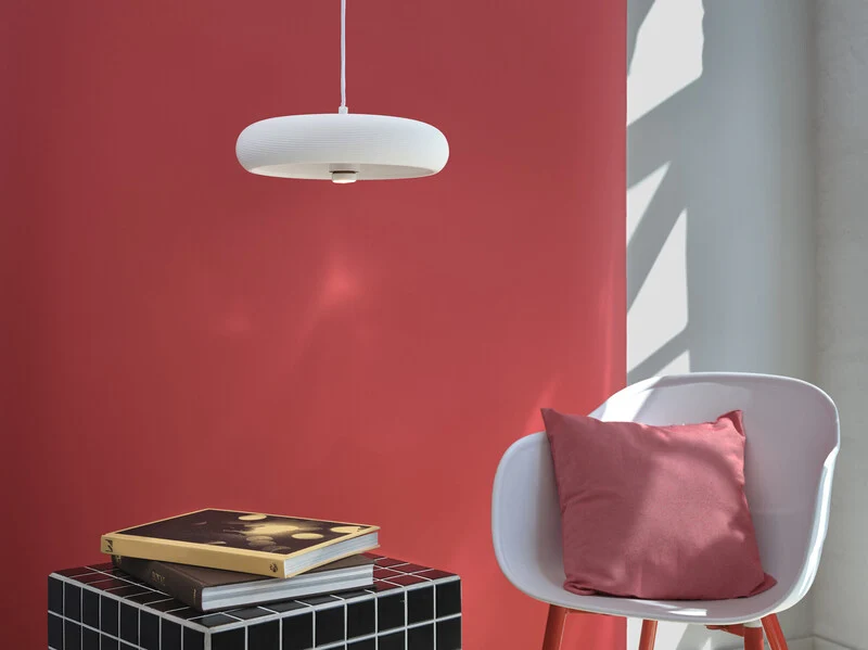 B-Ware LEDVANCE Pendelleuchte Hängelampe Dekor Gips E27 LED Pure Weiß Innenraum Lampe