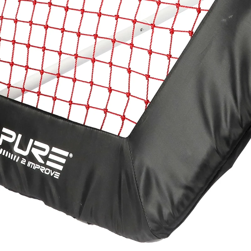 Rebounder Kicker für Fußball und Sport in Hexagon-Form 140x125 cm aus Metall Pure2Improve