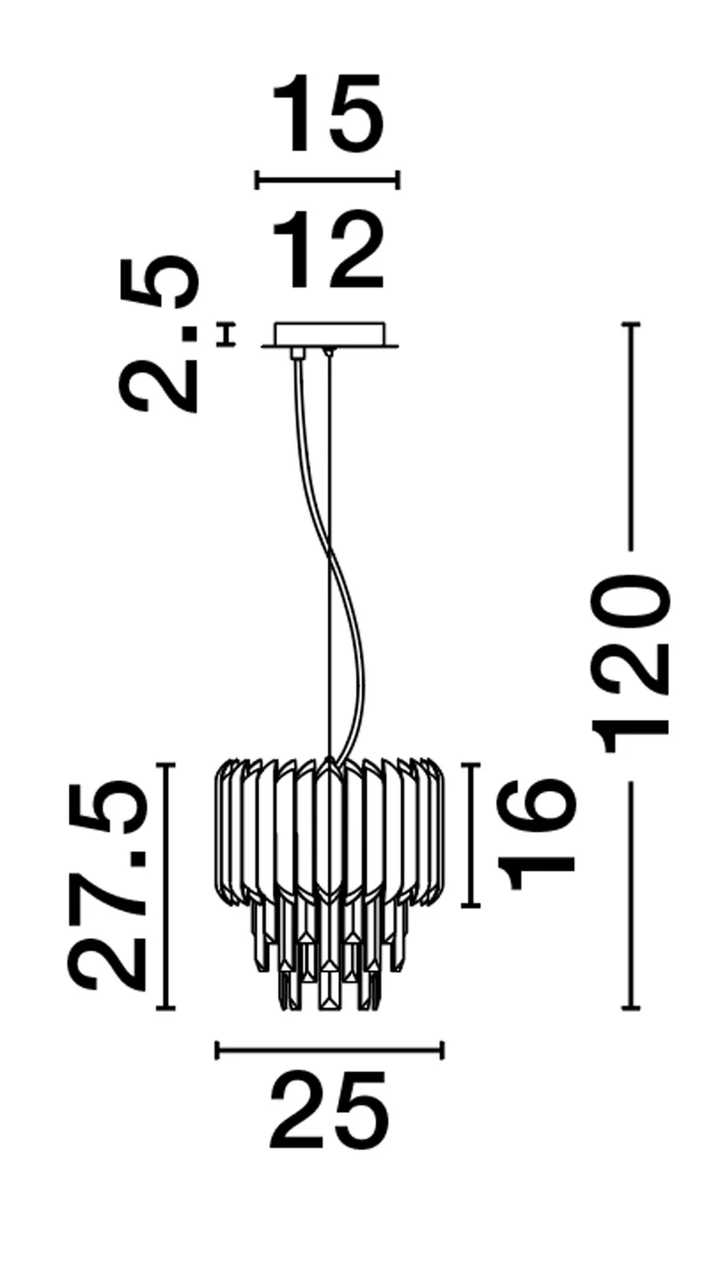 B-Ware Nova Luce Pendelleuchte Hängeleuchte Magnolia Gold E14 LED dimmbar Lampe Ø 25462