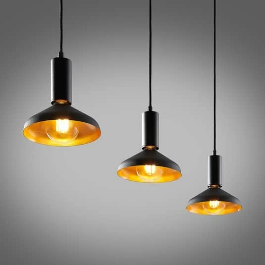 B-Ware Arcchio Jaika Pendelleuchte Pendelleuchte Deckenlampe Hängeleuchte schwarz 3-flg