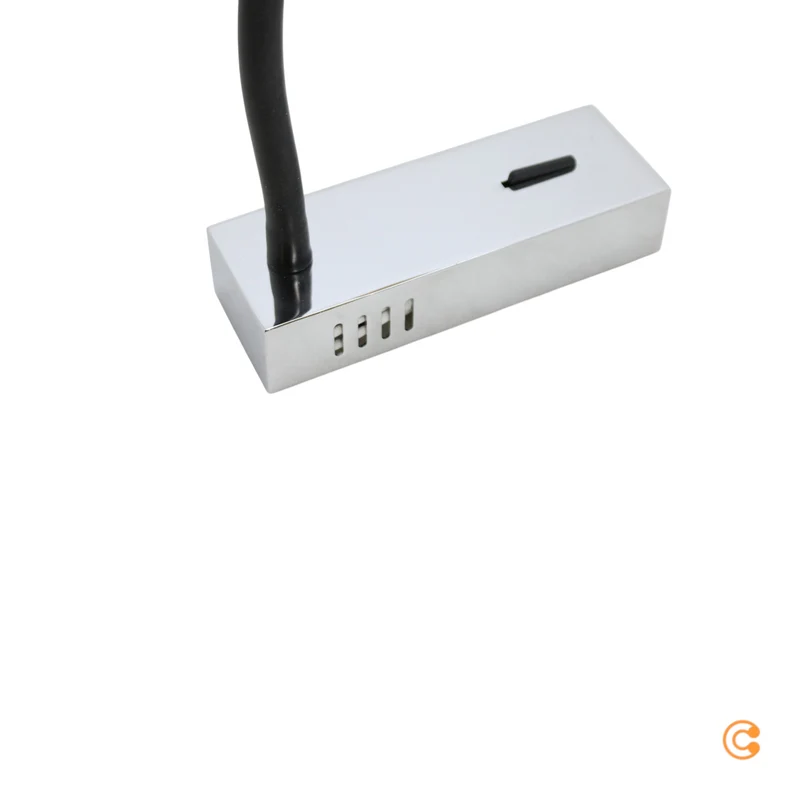 B-Ware Lucande Wandleuchte Leselampe Bernardo LED Flexarm Silber Schwarz Leuchte Lampe