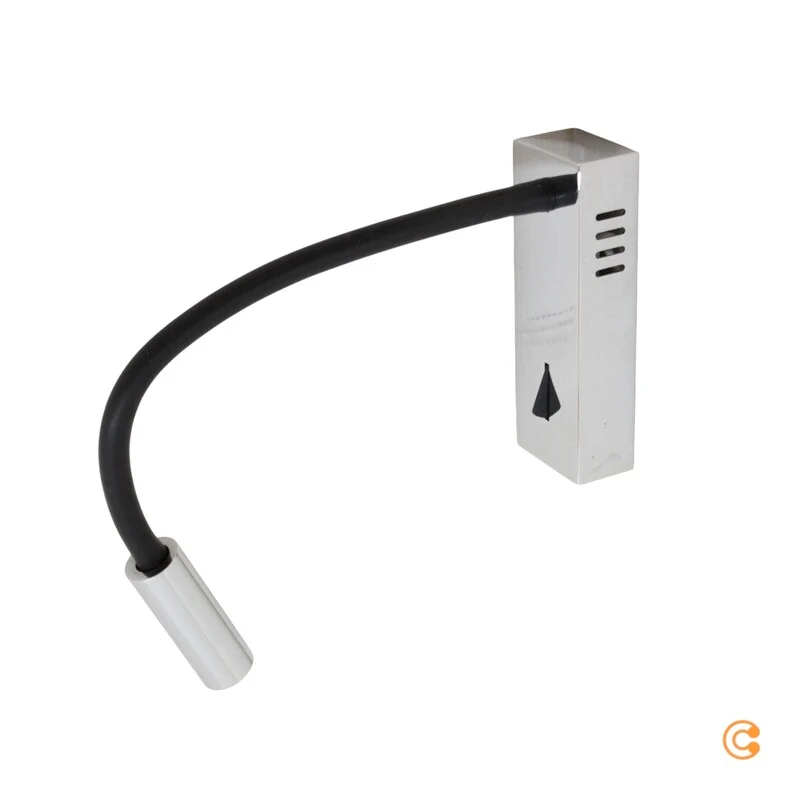 B-Ware Lucande Wandleuchte Leselampe Bernardo LED Flexarm Silber Schwarz Leuchte Lampe