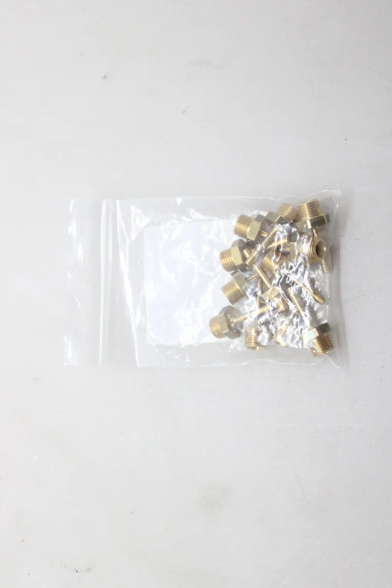 12x B-Ware Riegler Schlauchtülle Einschraubschlauch Messing G 1/4 LW 4 mm SW 17 mm 12 STÜCK