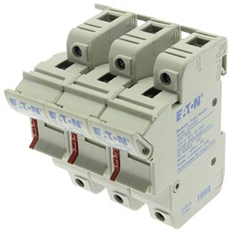 B-Ware Eaton Sicherungshalter Fassung 3phasig DIN Schiene 50A Ersatz CH143B 2 Stück