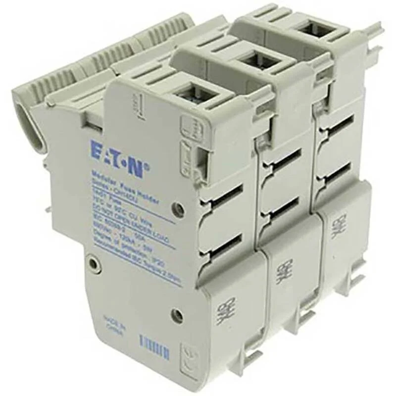 B-Ware Eaton Sicherungshalter Fassung 3phasig DIN Schiene 50A Ersatz CH143B 2 Stück