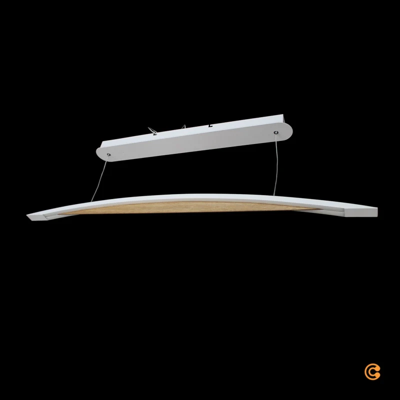 B-Ware FABAS LUCE LED-Hängeleuchte Cordoba Länge 110 cm Metall Holz dimmbar Deckenla363
