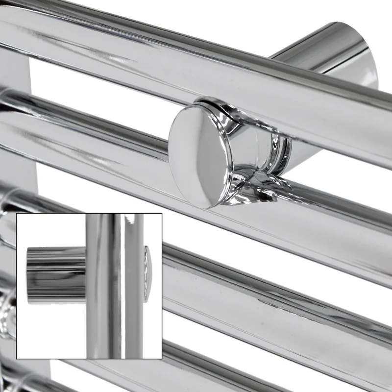 Badheizkörper Sahara 600x700 mm Chrome gerade mit Seitenanschluss