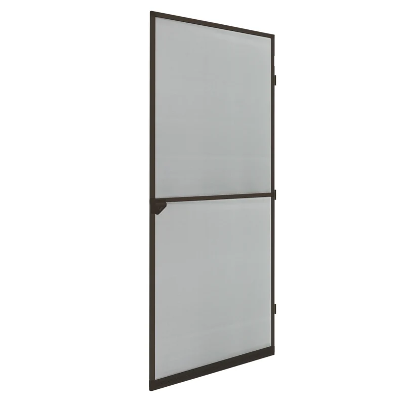 Fliegengitter Braun 100x220 cm mit Rahmen aus Aluminium