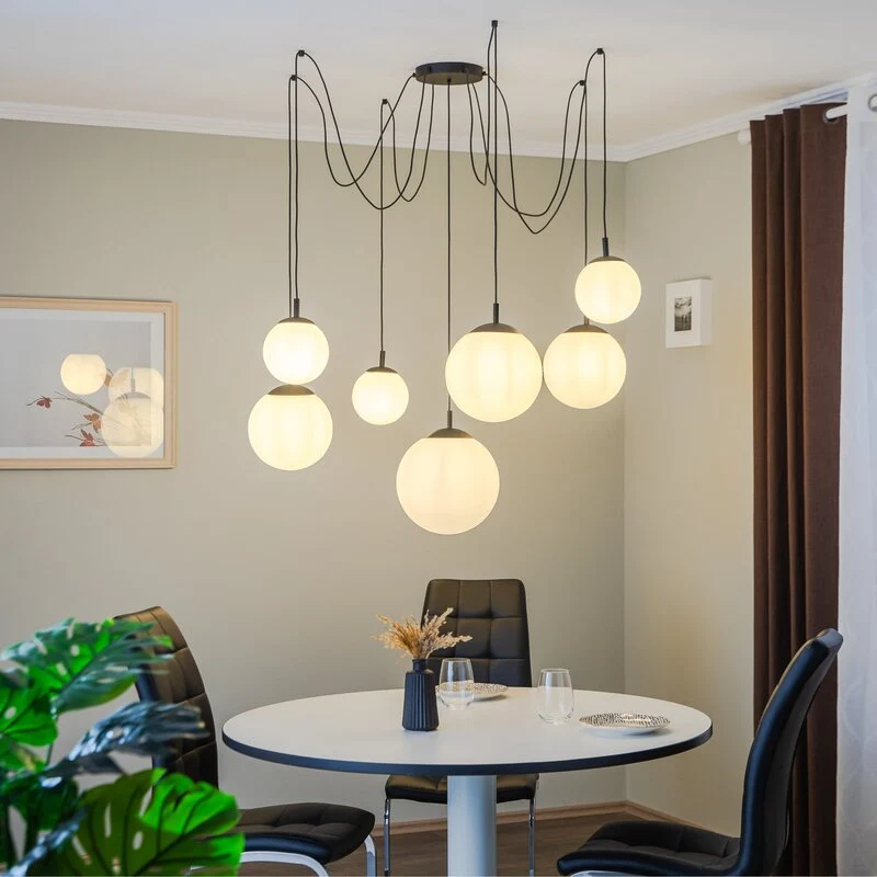 B-Ware Hängeleuchte Esme Opalglas 7-flg dezentral Deckenlampe Leuchte SIEHE TEXT/FOTO