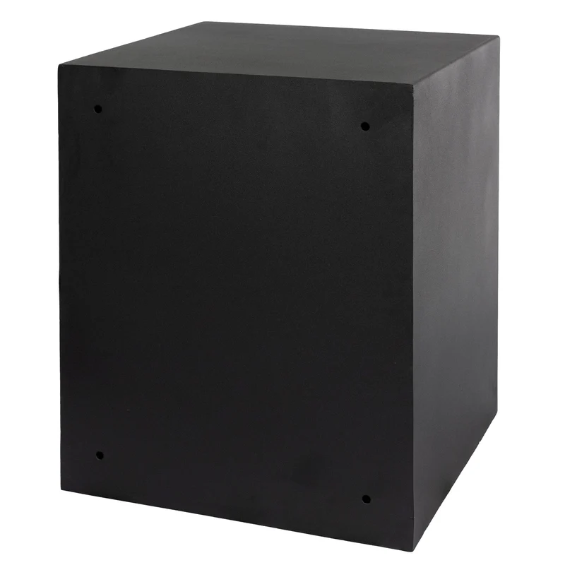 Elektronischer Tresor mit Alarm Schwarz 40x50x40 cm aus Metall