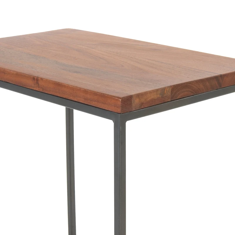 Beistelltisch 3er Set Natur aus Akazienholz und Metall WOMO-Design