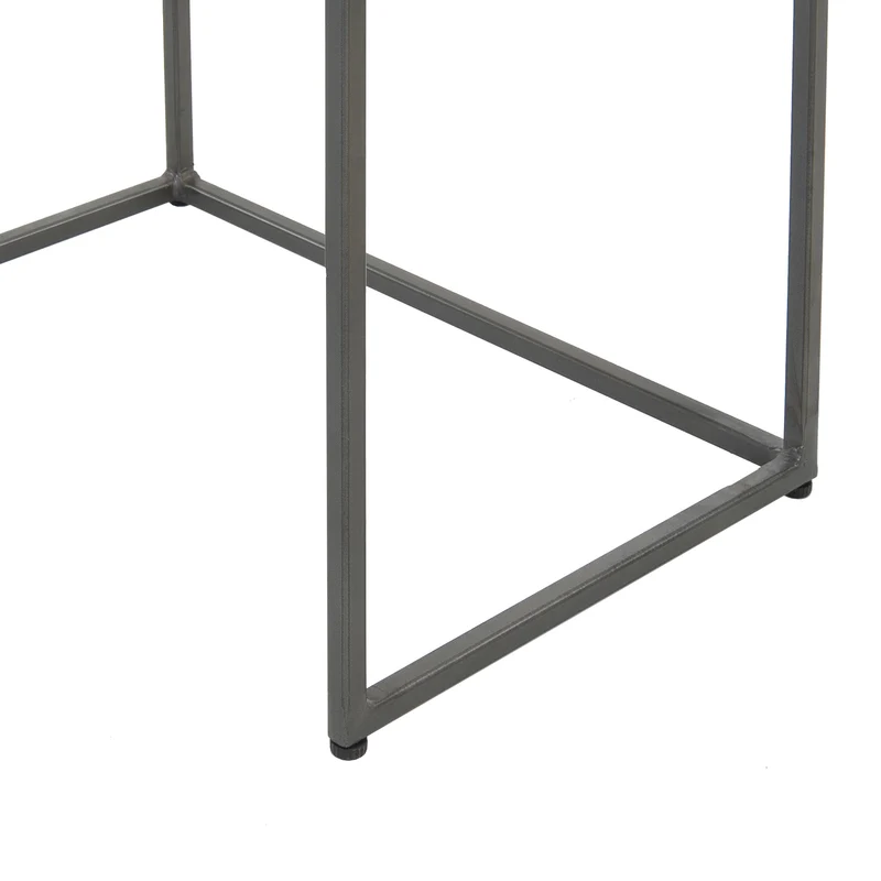 Beistelltisch 3er Set Natur aus Akazienholz und Metall WOMO-Design