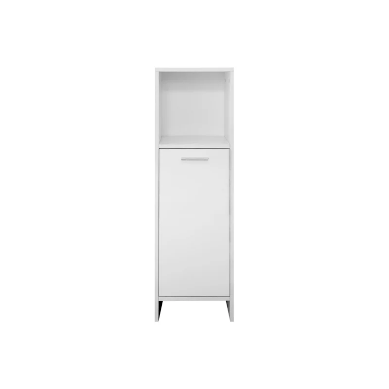 Badezimmerschrank Badschrank Weiß 30x95x30 cm mit einer Ablage ML-Design