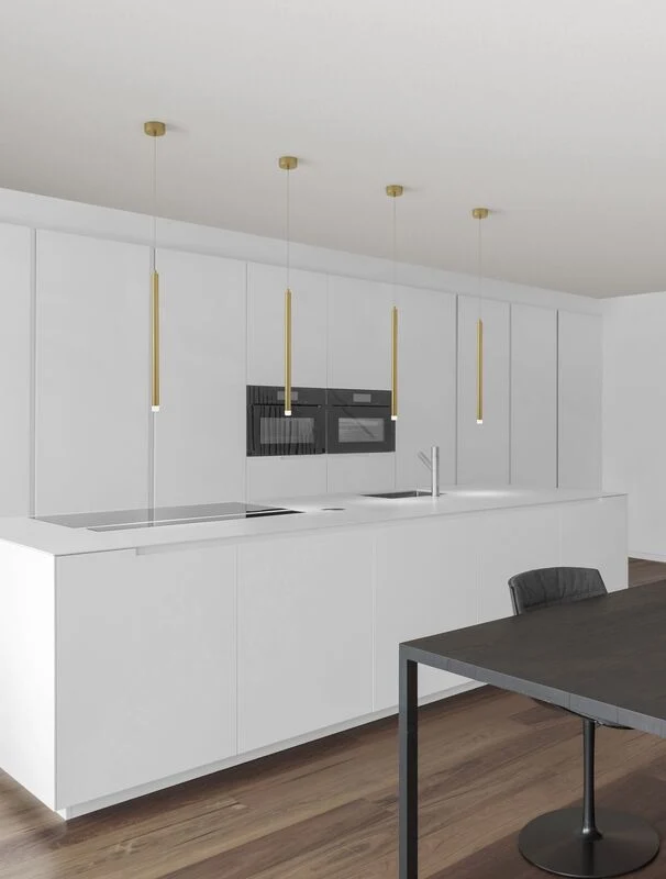 B-Ware Nova Luce Pendelleuchte Hängeleuchte TRIMLE LED Gold Warmweiß Lampe 1-flammig